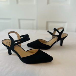 Life Stride, Dressy Sandal, formal, Black, Strappy, size 7.5